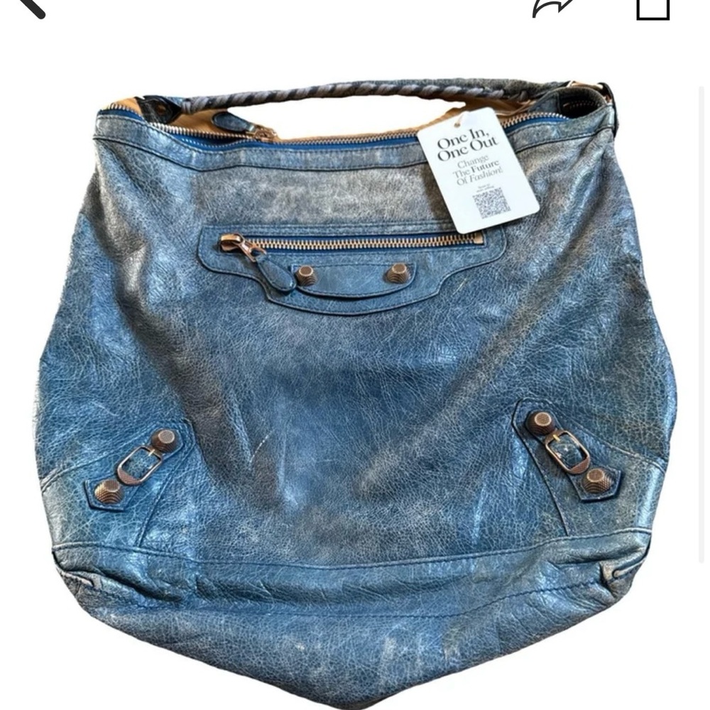 Vintage Balenciaga  Leather Hobo Bag